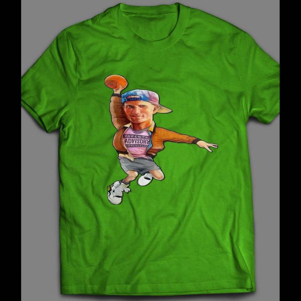WHITE MEN CAN'T JUMP BILLY HOYLE CARTOON DUNK SHIRT