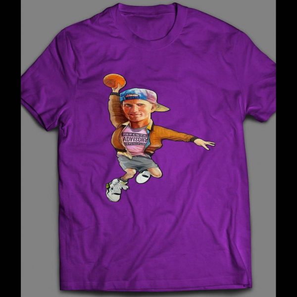 WHITE MEN CAN'T JUMP BILLY HOYLE CARTOON DUNK SHIRT