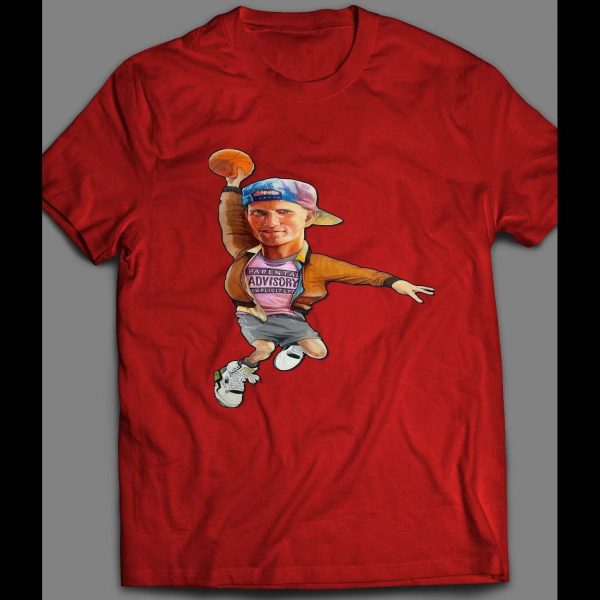 WHITE MEN CAN'T JUMP BILLY HOYLE CARTOON DUNK SHIRT