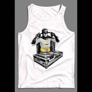 VINTAGE ADAM WEST BATMAN DJ PARODY MENS TANK TOP