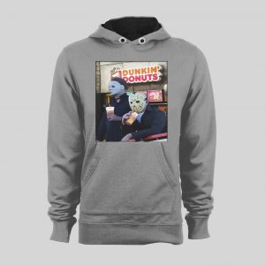 HALLOWEEN JASON X MICHAEL MYERS DUNKIN DONUTS HOODIE / SWEATSHIRT