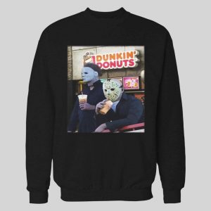 HALLOWEEN JASON X MICHAEL MYERS DUNKIN DONUTS HOODIE / SWEATSHIRT