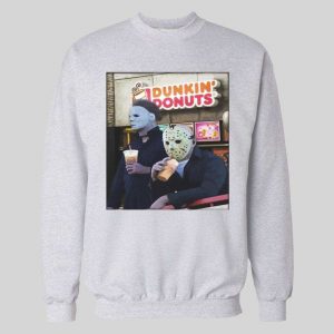 HALLOWEEN JASON X MICHAEL MYERS DUNKIN DONUTS HOODIE / SWEATSHIRT