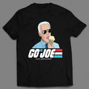 SLEEPY JOE ICE CREAM CONE "GO JOE A REAL AMERICAN HERO" CARTOON PARODY SHIRT