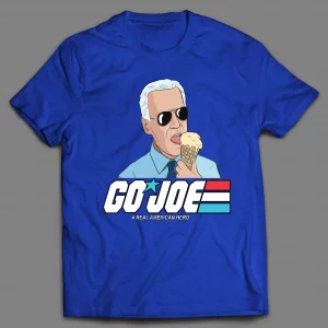 SLEEPY JOE ICE CREAM CONE "GO JOE A REAL AMERICAN HERO" CARTOON PARODY SHIRT