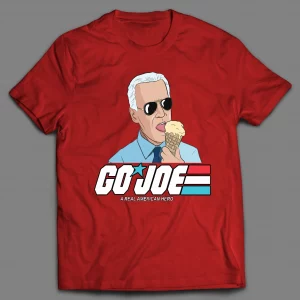 SLEEPY JOE ICE CREAM CONE "GO JOE A REAL AMERICAN HERO" CARTOON PARODY SHIRT