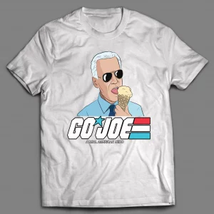 SLEEPY JOE ICE CREAM CONE "GO JOE A REAL AMERICAN HERO" CARTOON PARODY SHIRT