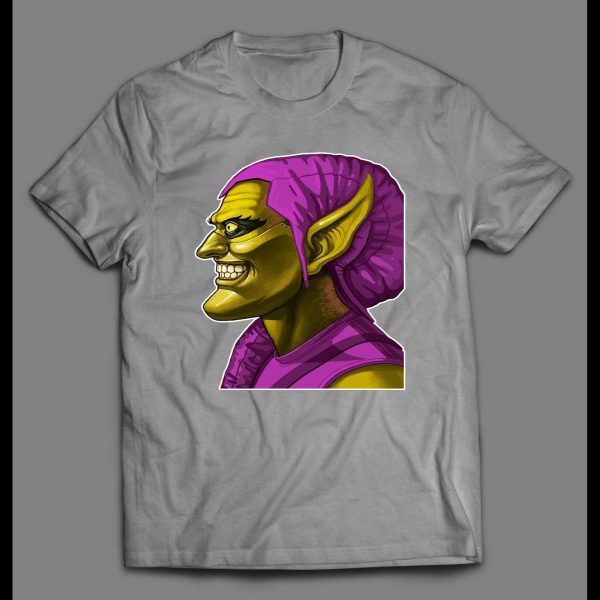 SUPER VILLAIN GREEN GOBLIN COMIC BOOK STYLE SHIRT