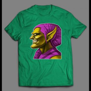 SUPER VILLAIN GREEN GOBLIN COMIC BOOK STYLE SHIRT