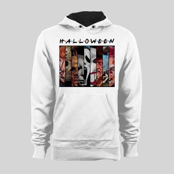 HORROR MOVIE KILLERS FRIENDS PARODY HALLOWEEN HOODIE / SWEATSHIRT