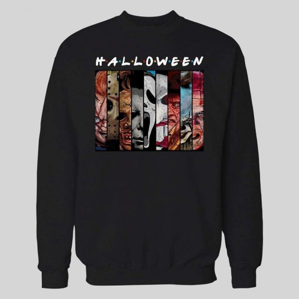 HORROR MOVIE KILLERS FRIENDS PARODY HALLOWEEN HOODIE / SWEATSHIRT
