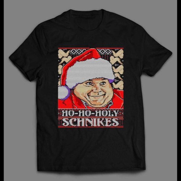 TOMMY BOY CHRIS FARLEY HOLY SCHNIKES CHRISTMAS MEN'S SHIRT