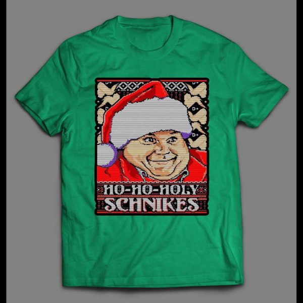 TOMMY BOY CHRIS FARLEY HOLY SCHNIKES CHRISTMAS MEN'S SHIRT