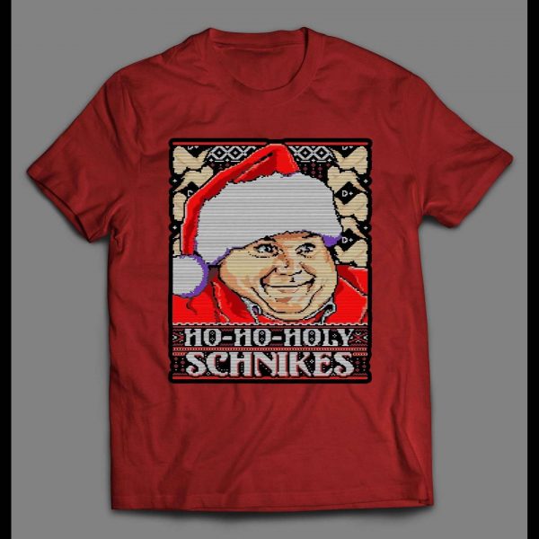 TOMMY BOY CHRIS FARLEY HOLY SCHNIKES CHRISTMAS MEN'S SHIRT