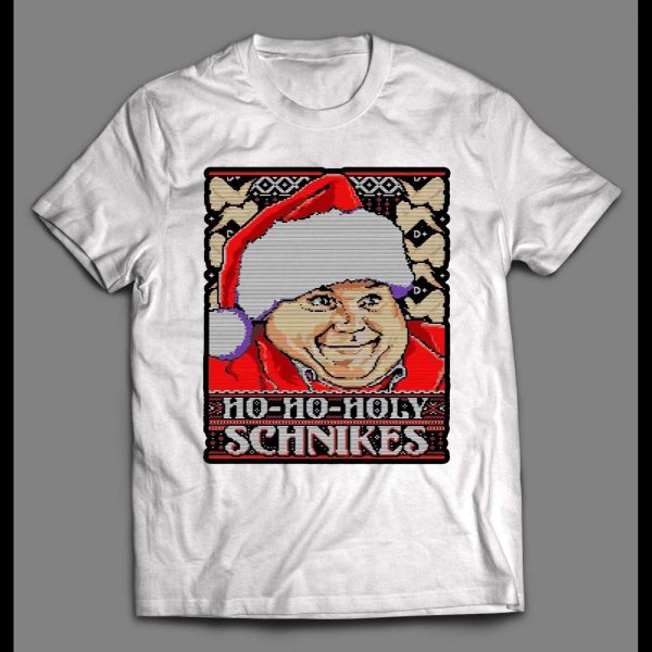 TOMMY BOY CHRIS FARLEY HOLY SCHNIKES CHRISTMAS MEN'S SHIRT