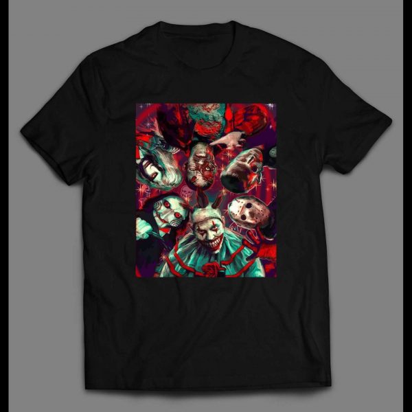 HORROR MOVIE KILLERS GAME PSYCHODELIC PAINTING HALLOWEEN SHIRT
