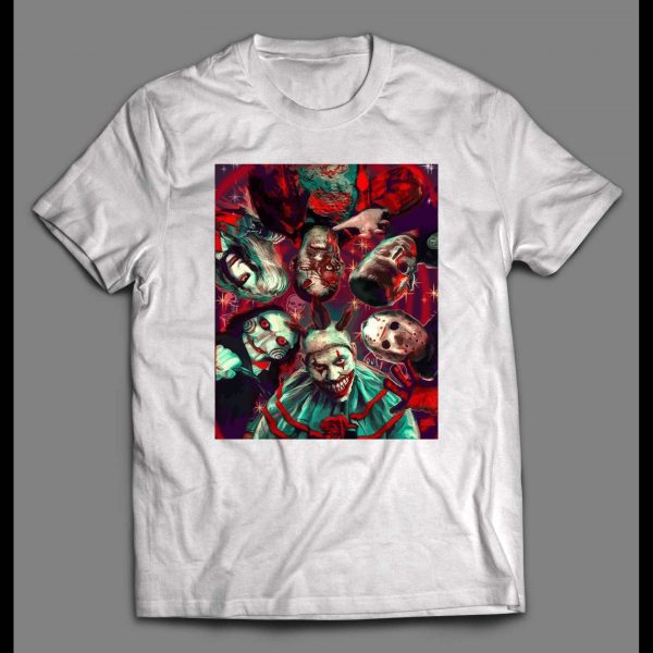 HORROR MOVIE KILLERS GAME PSYCHODELIC PAINTING HALLOWEEN SHIRT