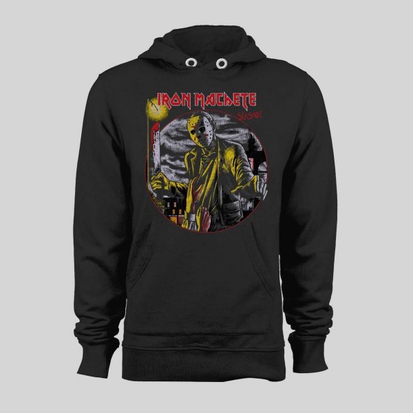 IRON MACHETE FRIDAY 13TH X MAIDEN HALLOWEEN HOODIE / SWEATSHIRT