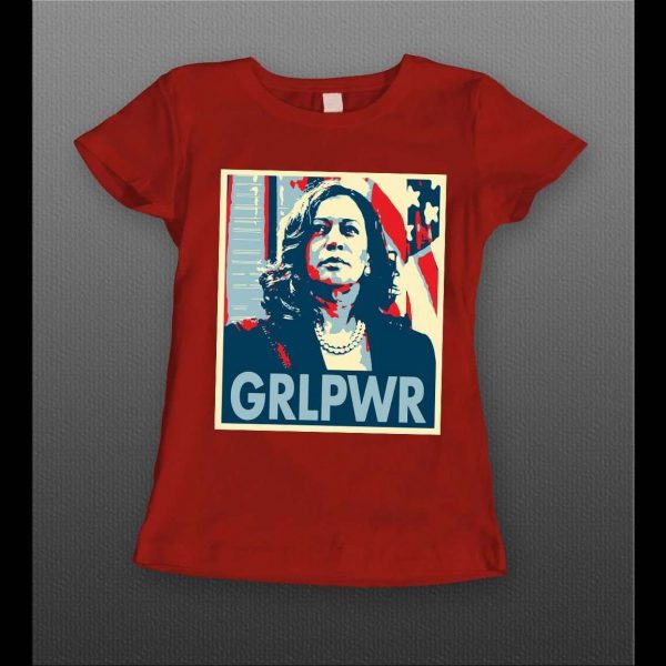 MADAM V.P. "GRLPWR" ELECTION 2020 POP ART POSTER LADIES SHIRT