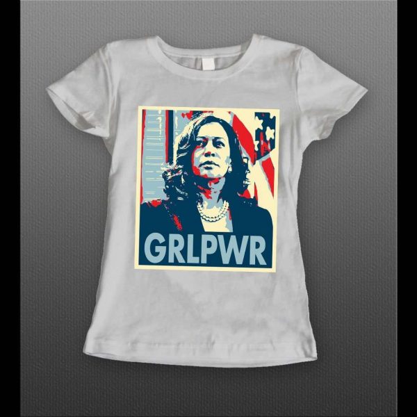 MADAM V.P. "GRLPWR" ELECTION 2020 POP ART POSTER LADIES SHIRT