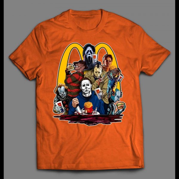HORROR MOVIE KILLERS LUNCH TIME HALLOWEEN SHIRT