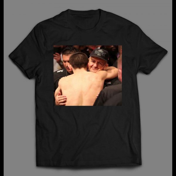 MMA FIGHTER WITH TRAINER HIGH QUALITY SHIRT