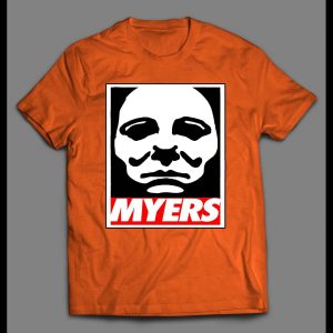 HALLOWEEN HORROR MOVIE KILLER MYERS OBEY PARODY SHIRT