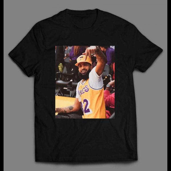 LOS ANGELES NIPSEY FRONT ROW GAME SEATS HIGH QUALITY SHIRT