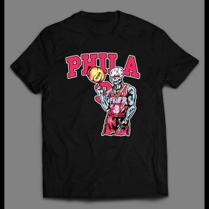 PHILADELPHIA #3 SKELETON BASKETBALL HIGH QUALITY SHIRT