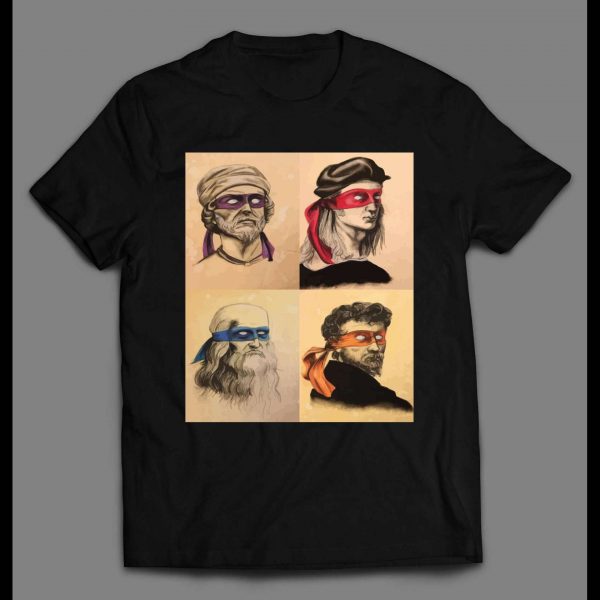 RENAISSANCE NINJAS CARTOON PARODY HIGH QUALITY SHIRT