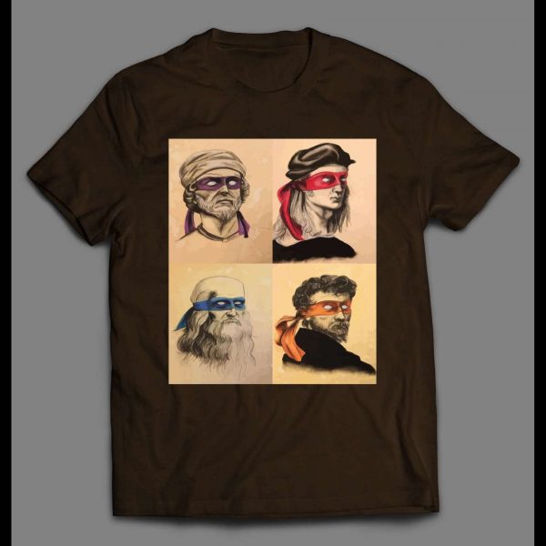 RENAISSANCE NINJAS CARTOON PARODY HIGH QUALITY SHIRT