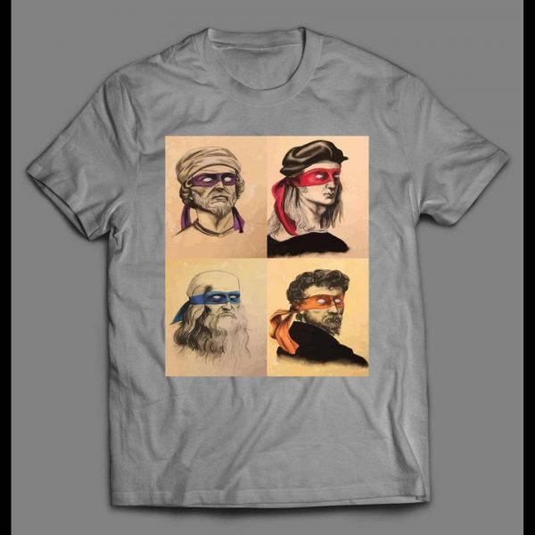 RENAISSANCE NINJAS CARTOON PARODY HIGH QUALITY SHIRT