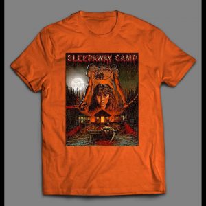 VINTAGE DISTRESSED STYLE SLEEPAWAY CAMP HORROR MOVIE POSTER HALLOWEEN SHIRT