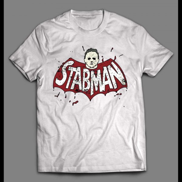 HALLOWEEN BATMAN PARODY "STABMAN" MICHAEL MYERS SHIRT