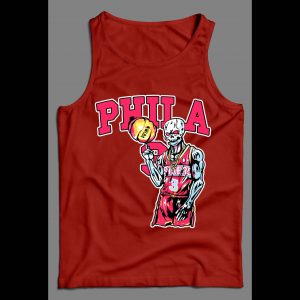 PHILADELPHIA #3 SKELETON BASKETBALL HIGH QUALITY MEN'S TANK TOP