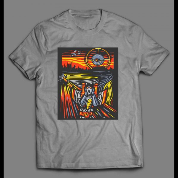 80s CARTOON ROBOT STARRY NIGHT PARODY SHIRT