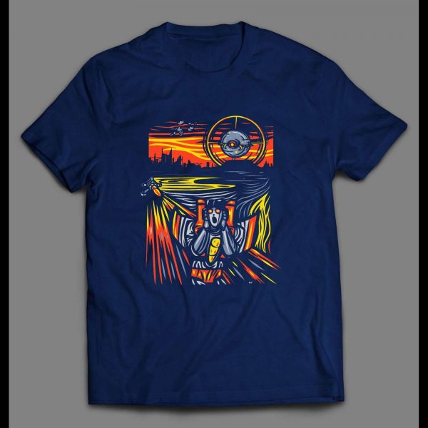 80s CARTOON ROBOT STARRY NIGHT PARODY SHIRT