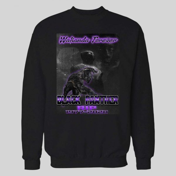 WAKANDA FOREVER RIP BLACK PANTHER CHADWICK BOSEMAN BOOTLEG RAP STYLE HOODIE / SWEATSHIRT