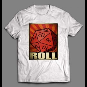 DUNGEONS AND DRAGONS ROLL DICE VINTAGE DESIGN GAMER SHIRT
