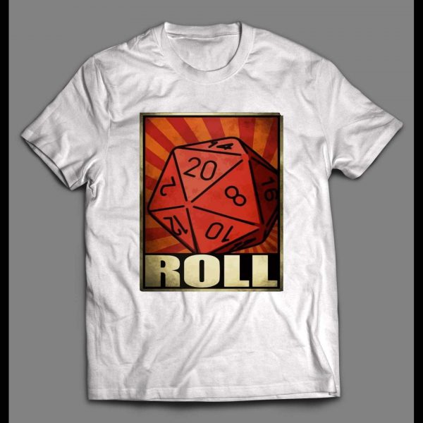 DUNGEONS AND DRAGONS ROLL DICE VINTAGE DESIGN GAMER SHIRT