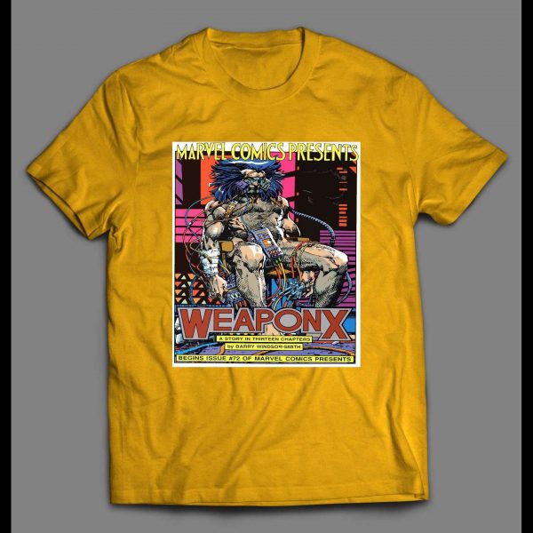 WOLVERINE "WEAPON X COMIC BOOK COVER" ART SHIRT