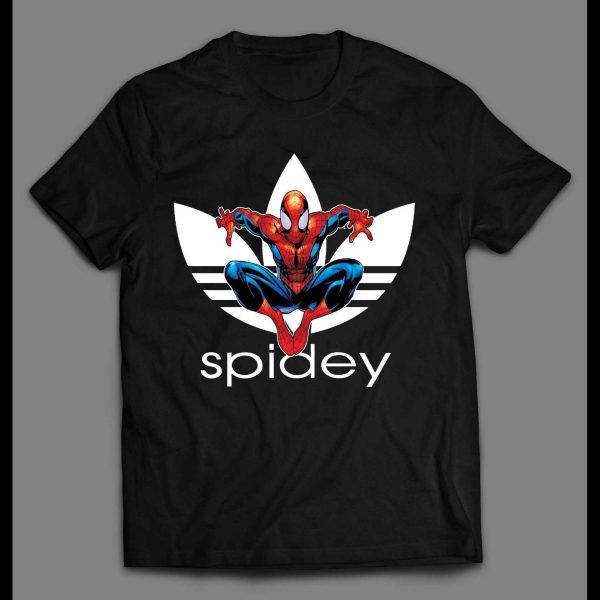 YOUTH SIZE ULTIMATE SPIDER-MAN SPIDEY SPORTS WEAR PARODY SPORTY ART SHIRT