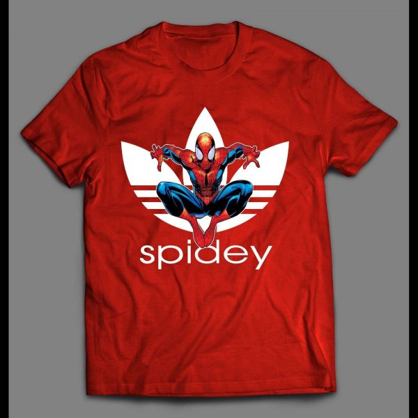 YOUTH SIZE ULTIMATE SPIDER-MAN SPIDEY SPORTS WEAR PARODY SPORTY ART SHIRT