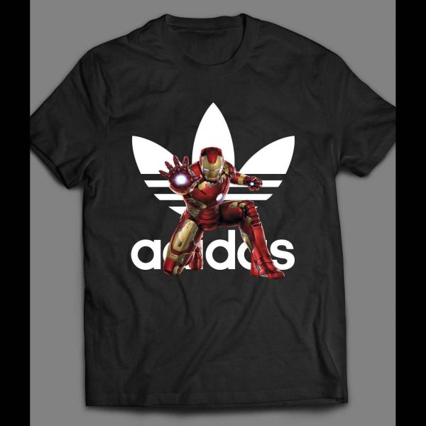 YOUTH SIZE IRON MAN SPORTS WEAR PARODY SPORTY CIVIL WAR ART SHIRT