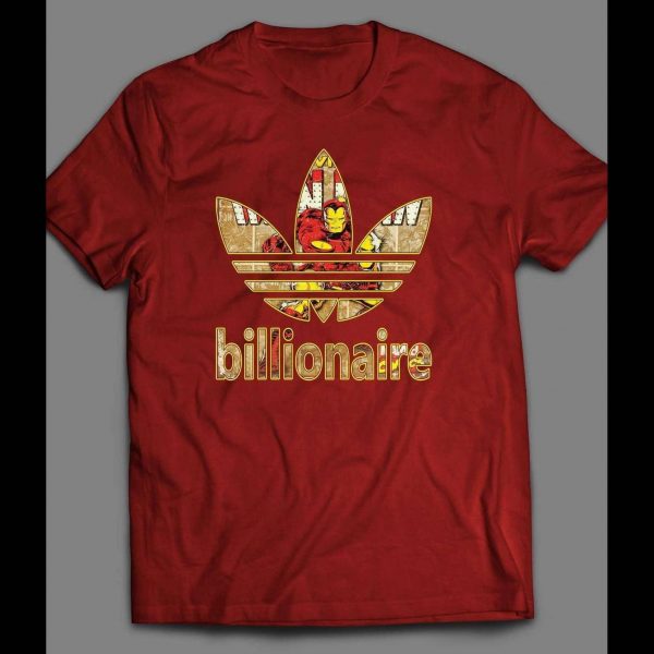 YOUTH SIZE IRON MAN BILLIONAIRE COMIC BOOK ART SPORT SHIRT