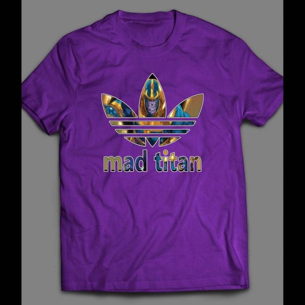 YOUTH SIZE THANOS THE MAD TITAN COMIC BOOK ART SPORT SHIRT