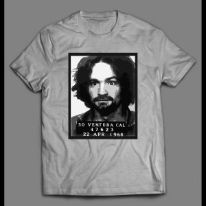 CHARLES MANSON MUGSHOT PHOTO SHIRT