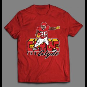 CLYDE THE GLYDE RUN CEH ARROWHEAD THE KC QUALITY FOOTBALL SHIRT