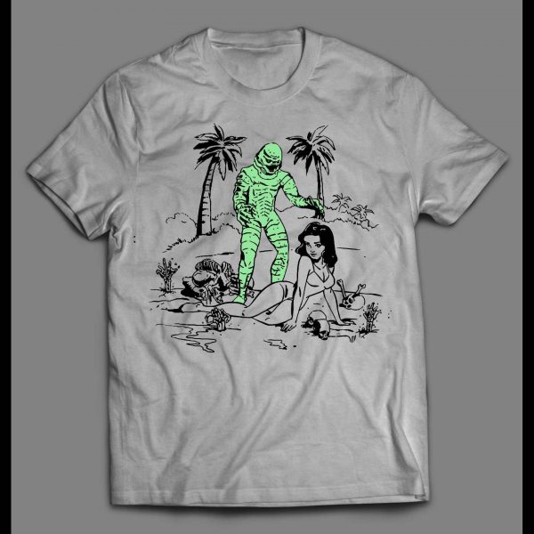 CREATURE FROM THE BLACK LAGOON INK ART HIGH QUALITY SHIRT