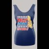 DOLLY PARTON POUR AMERICA A CUP OF AMBITION POLITICIAL PARODY LADIES TANK TOP